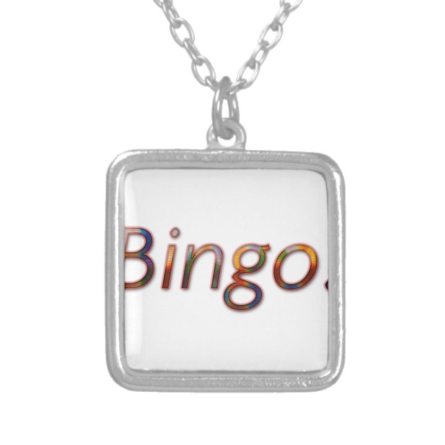 Bingo! Silver Plated Necklace (Front)