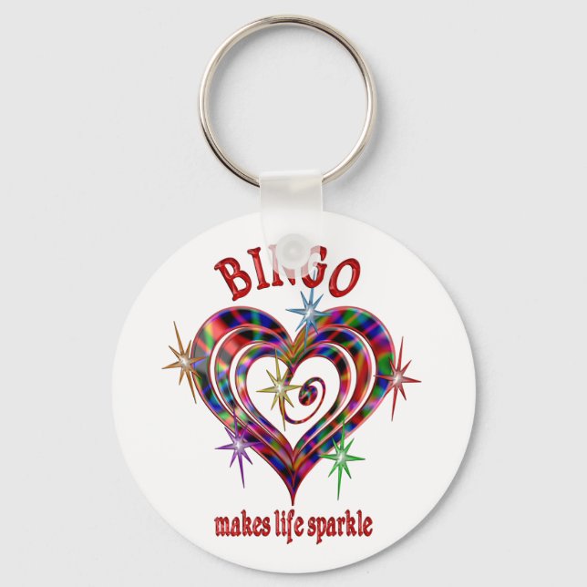 Bingo Sparkles Keychain (Front)