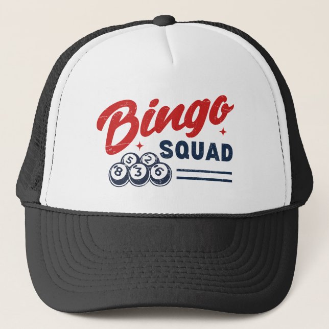 Bingo Squad Trucker Hat (Front)