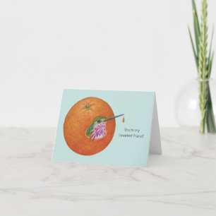 Bingo the calliope hummingbird card