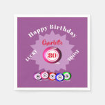 Bingo Themed Birthday Party Personalized  Napkins