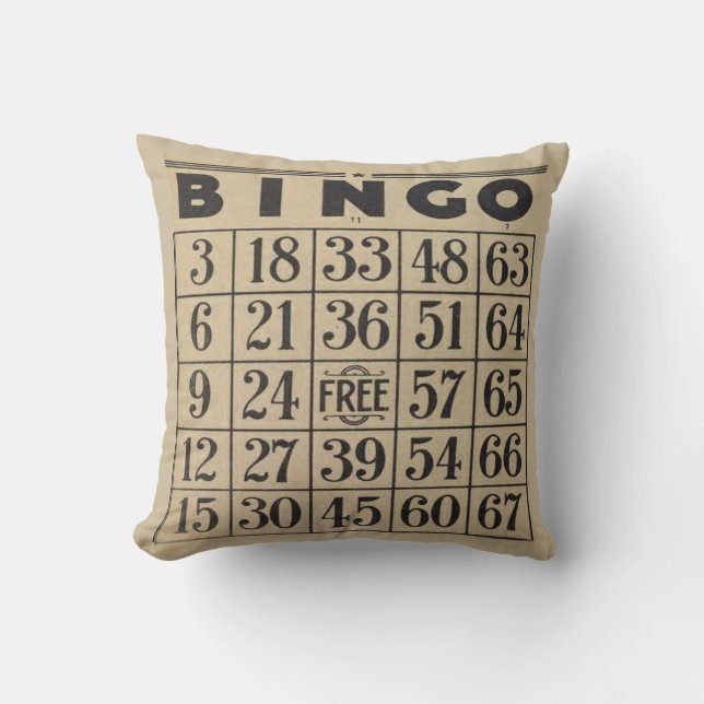 BINGO! THROW PILLOW (Front)