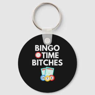 Bingo Time Es Funny Bingo Player Game Lover Gift H Keychain