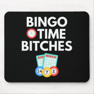 Bingo Time Es Funny Bingo Player Game Lover Gift H Mouse Pad