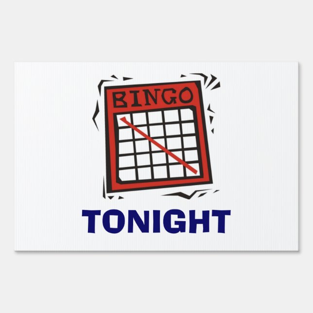 Bingo Tonight Sign (Back)