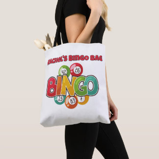 Bingo Tote Bag, Custom Bingo Bag