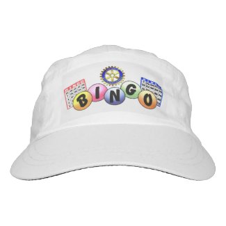 BINGO White Woven Visor Hat