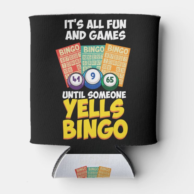 BINGO: Yells Bingo Playing Cards Can Cooler (Front)
