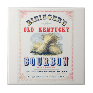 Bininger's Old Kentucky Bourbon 1849 Reserve. Ceramic Tile