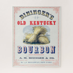 Bininger's Old Kentucky Bourbon 1849 Reserve. Jigsaw Puzzle