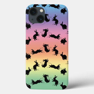 Binky Bunnies iPad Case (Rainbow)