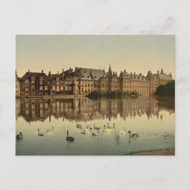 Binnenhof across the Hofvijver, The Hague Postcard (Front)
