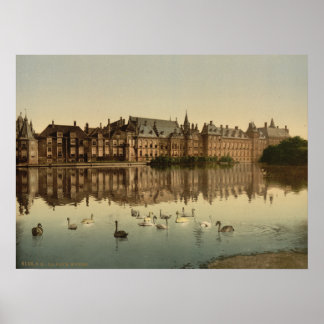 Binnenhof across the Hofvijver, The Hague Poster