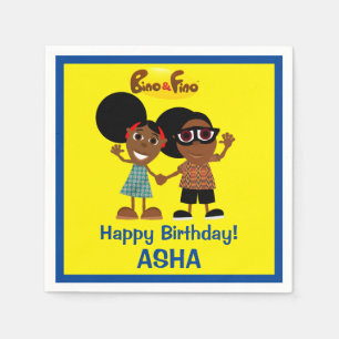 Bino and Fino Birthday Napkin