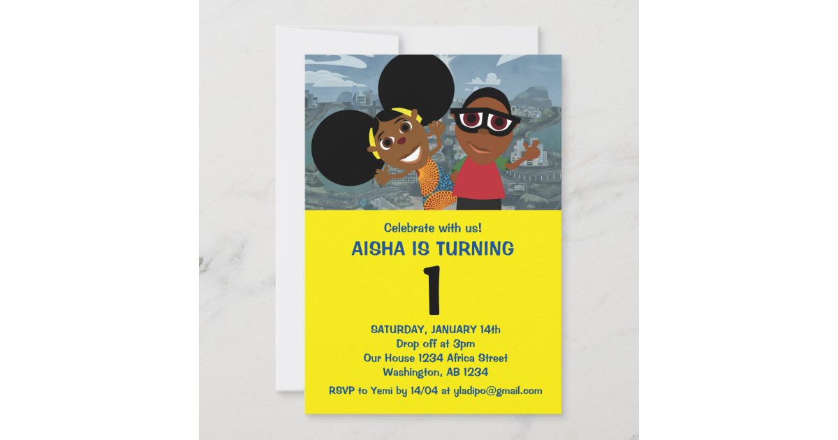 Bino and Fino Birthday Party Invitation | Zazzle