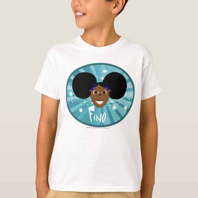 Bino and Fino - Fino Cool Blue T-Shirt (Front)