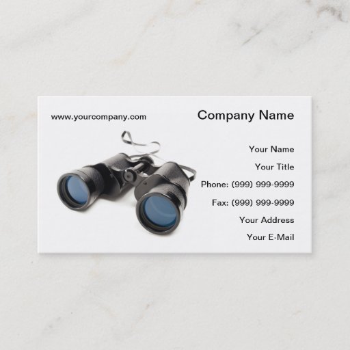 Customizable Binoculars Business Card