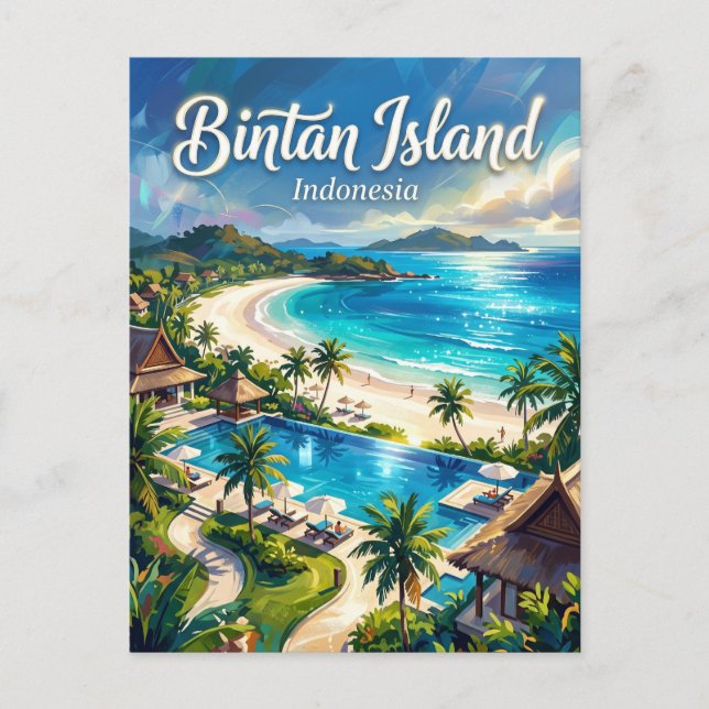 Bintan Island Indonesia Postcard (Front)
