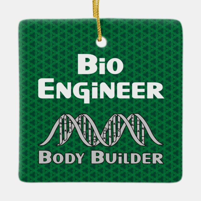 Bio Engineer Body Builder Ceramic Ornament (Front)