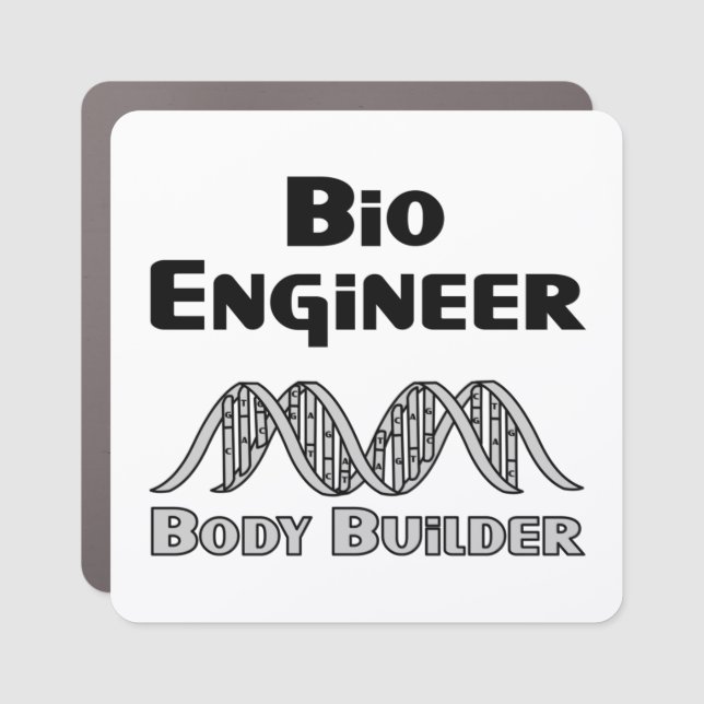 Bio Engineer Body Builder Ceramic Ornament Car Magnet (Front)
