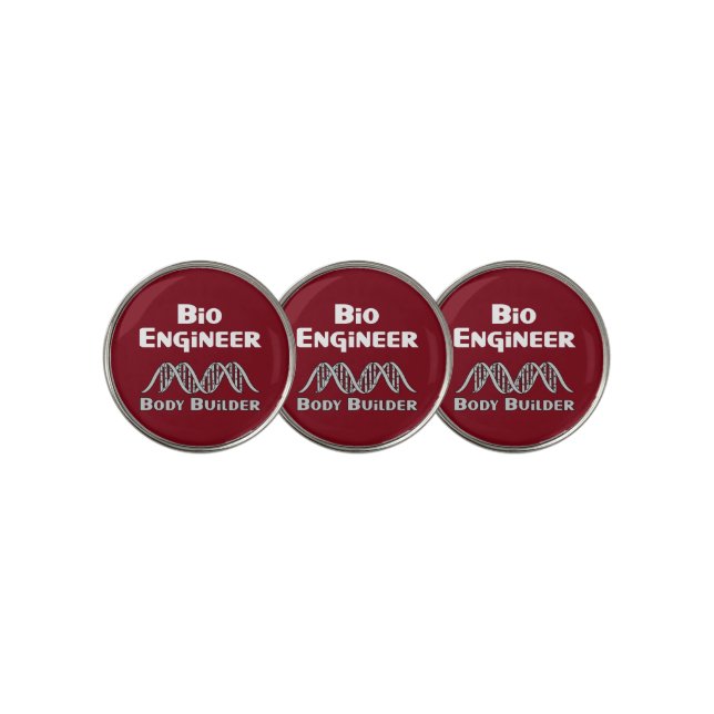 Bio Engineer Body Builder  Golf Ball Marker (3 Up)
