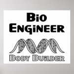 Bio Engineer Body Builder Poster