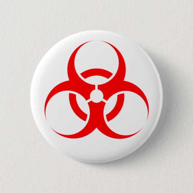 Bio hazard badge button (Front)