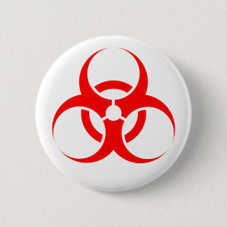 Bio hazard badge button