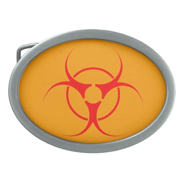 Bio-Hazard Belt Buckle Biohazard NO GMO Buckles (Front)