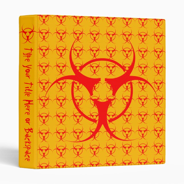 Bio-hazard Binder Biohazard Photo Album Book (Front/Spine)