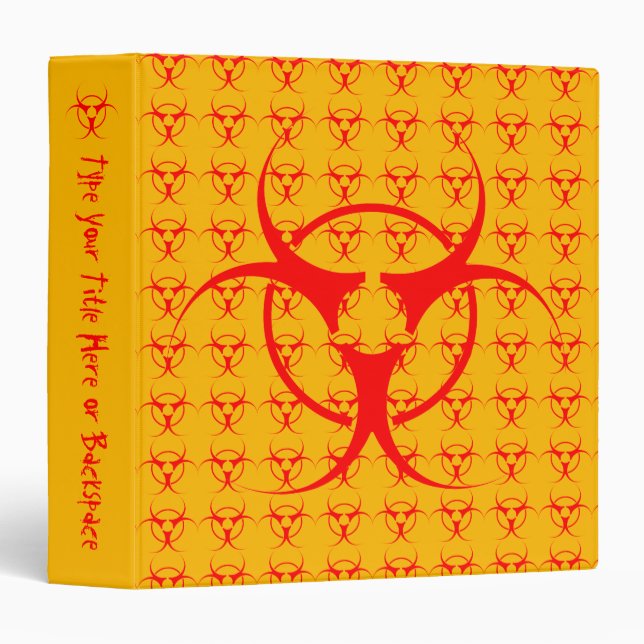 Bio-hazard Binder Biohazard Photo Album Book (Front/Spine)