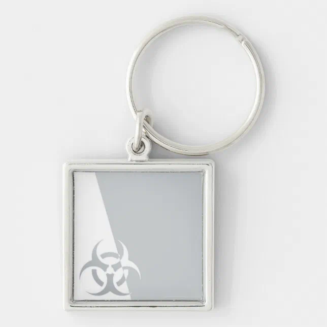 Bio-hazard biohazard atomic nuclear graphic keychain | Zazzle
