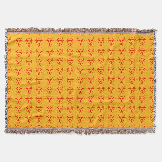 Bio-hazard Blanket Toxic Waste Throw Blanket (Front)