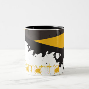 Bio Hazard Caution Tape Crime Scene Coffee Mug Cup