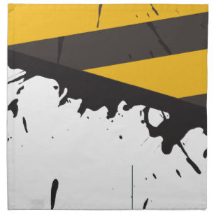 Bio Hazard Caution Tape Crime Scene Police Napkins