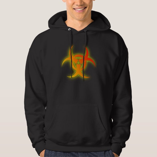Bio Hazard Funny Hoodie Shirt Humor (Front)