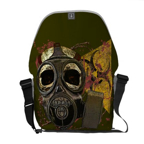 Bio_hazard Gas Mask Skull Messenger Bag