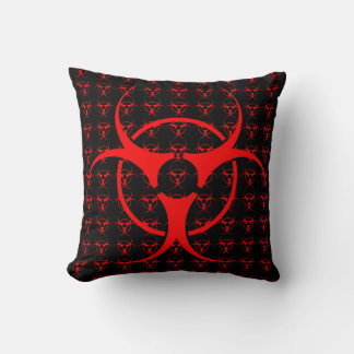Bio-hazard Pillow Bio-hazard Warning Throw Pillow