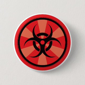 Bio-Hazard - Red Pinback Button