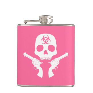Bio-hazard Skull Flask