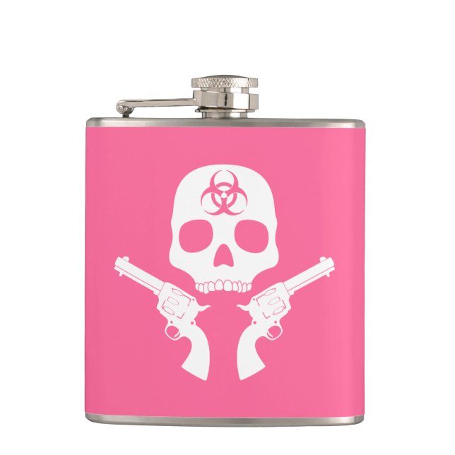 Bio-hazard Skull Flask (Front)