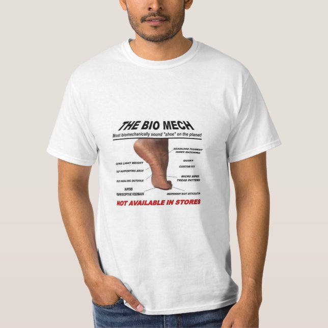Bio Mech barefoot "shoe" T-Shirt (Front)