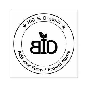 Bio Organic Eco Friendly, Healthy products Rubber Stamp