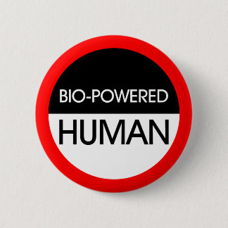 Bio-Powered Human Pinback Button
