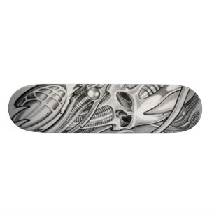 bio skull 2 RITON TATTOO Skateboard Deck