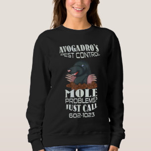 Biochemist Mole Day Organic Chemistry Moles Biolog Sweatshirt