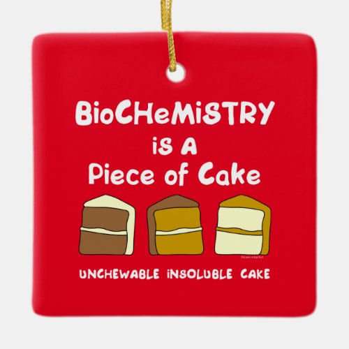 Biochemistry Cake Ceramic Ornament