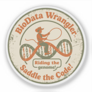 BioData Wrangler Mastering the Genome Sticker