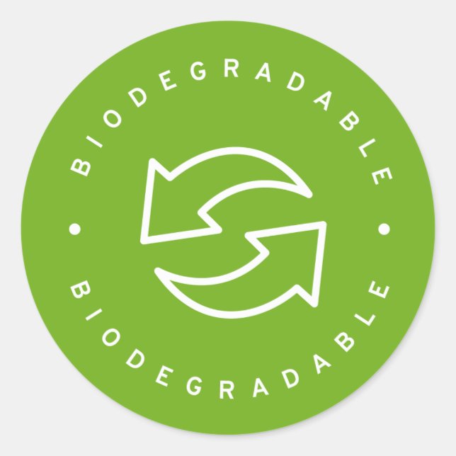 Biodegradable Classic Round Sticker (Front)
