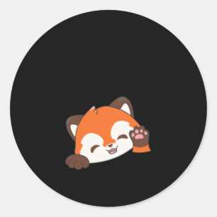 Biodegradable Red Panda! (fresh Green) Sticker